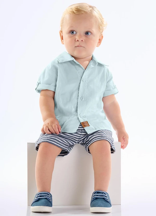 Pulla Bulla - Conjunto Tricoline Azul 1