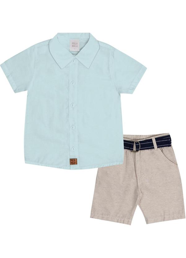 Pulla Bulla - Conjunto Tricoline Azul