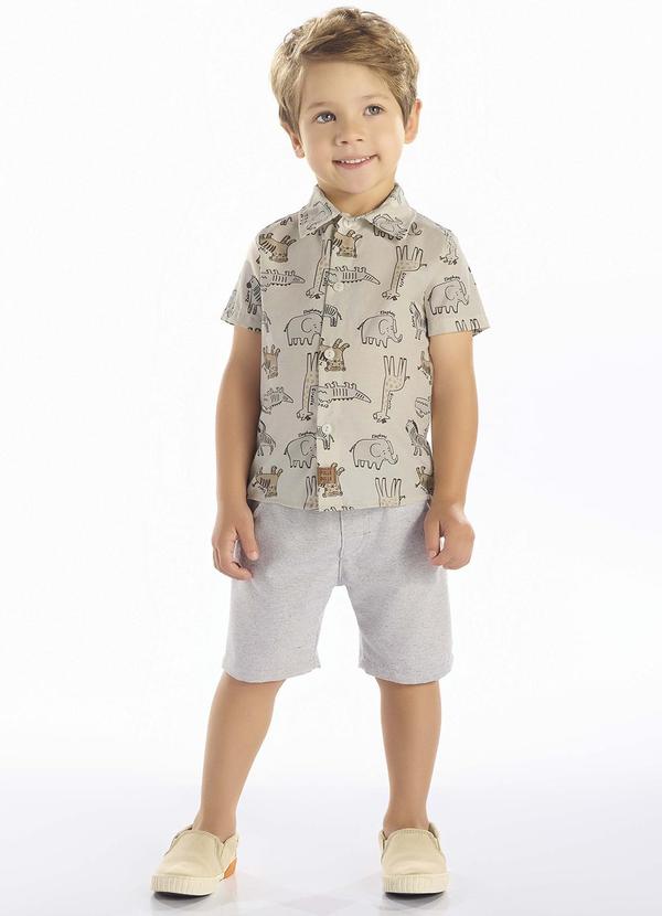 Pulla Bulla - Conjunto Tricoline Bege 1