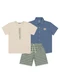 Divertto - Conjunto Trio Menino Born To Be Authentic Bege - variação: Bege
