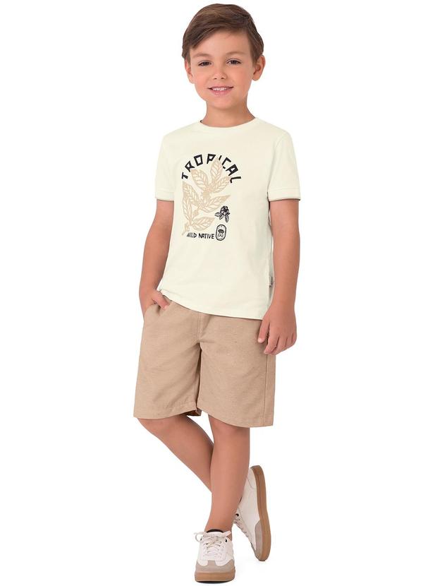 Malwee Kids - Conjunto Tropical Eco Off White