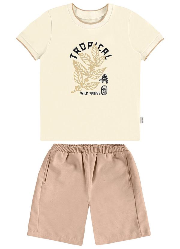 Malwee Kids - Conjunto Tropical Eco Off White 4