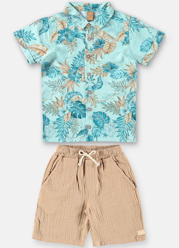Up Baby - Conjunto Tropical Infantil Meninos Azul 2