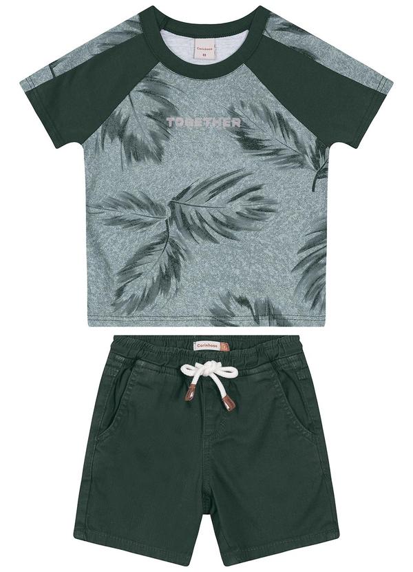 Carinhoso - Conjunto Tropical Menino Verde Esmeralda