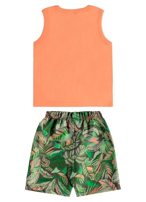 Bee Loop - Conjunto Tropical Regata Bermuda Laranja 2