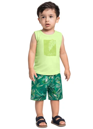 Bee Loop - Conjunto Tropical Regata Bermuda Verde - BEE LOOP
