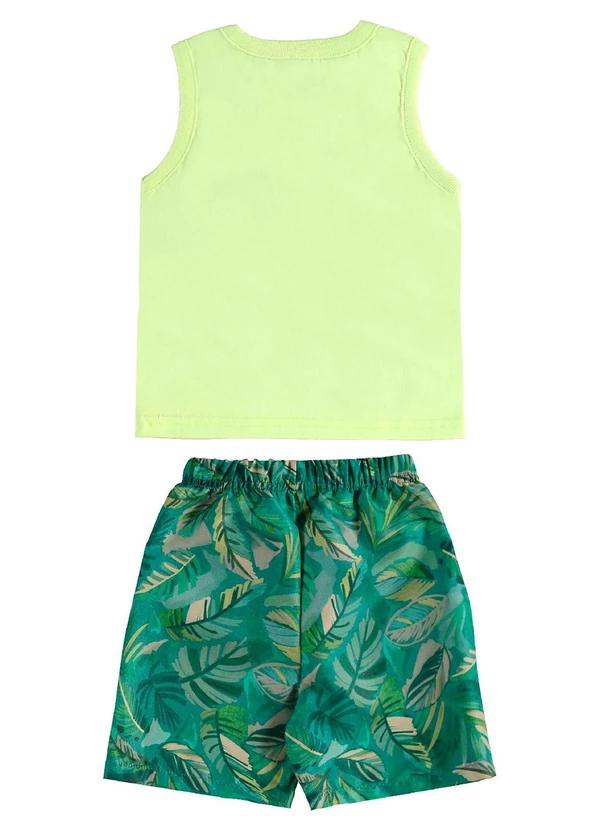 Bee Loop - Conjunto Tropical Regata Bermuda Verde 3