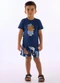 Up Baby - Conjunto Tropical Short Azul - variação:  