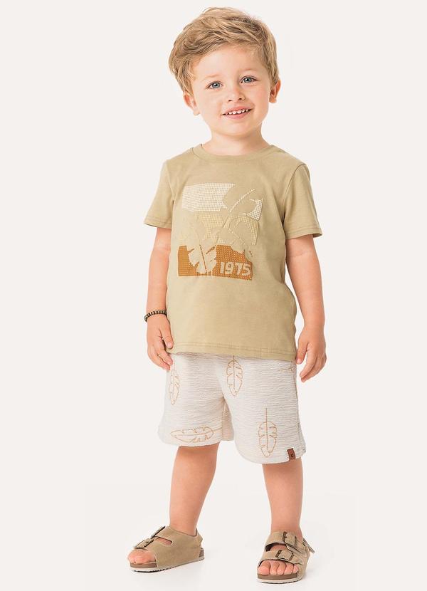 Carinhoso - Conjunto Tropical Texturizado Menino Areia
