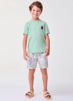 Bimbi - Conjunto Tropical Verde Menta Verde - BIMBI