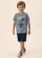Malwee Kids - Conjunto Soccer com Moletinho Terracota - variação: Azul Pastel