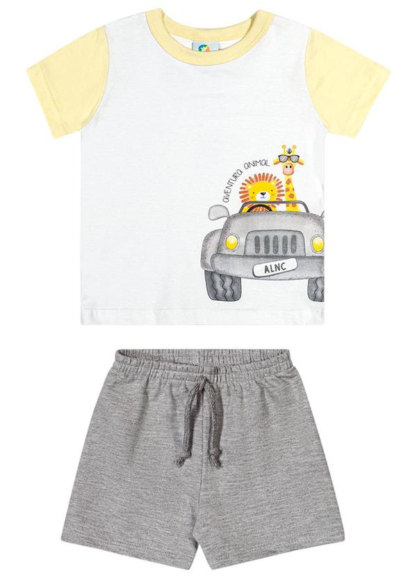 Alenice - Conjunto Uma Aventura Animal Menino Amarelo 1