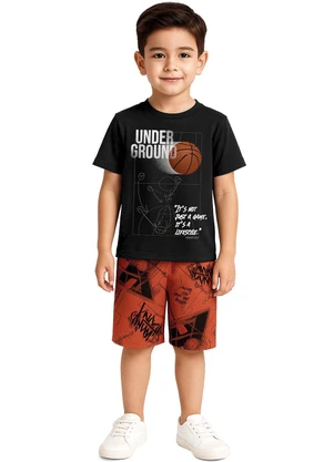 Malwee Kids - Conjunto Under Ground Preto - MALWEE KIDS