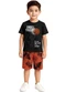 Malwee Kids - Conjunto Untamed Nature Verde - variação: Preto
