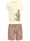 Malwee Kids - Conjunto Untamed Nature Verde - variação: Off White
