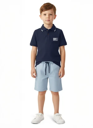 Carinhoso - Conjunto Urban Sport com Suedini Premium Azul - CARINHOSO