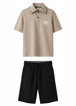 Carinhoso - Conjunto Urban Sport com Suedini Premium Cáqui - CARINHOSO