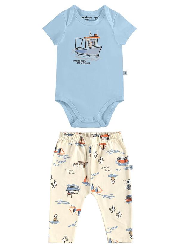 Malwee Kids - Conjunto Veleiro em Saruel Azul Claro 2