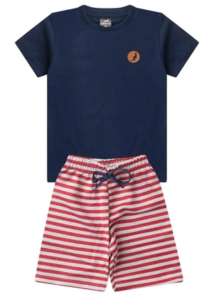 Rosa Azul - Conjunto Verão Básico Kangulu Azul - ROSA AZUL