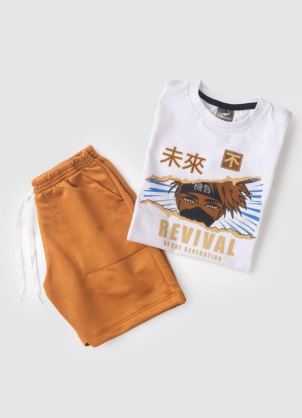 Rosa Azul - Conjunto Verão Cyber Ninja Kangulu Branco 4