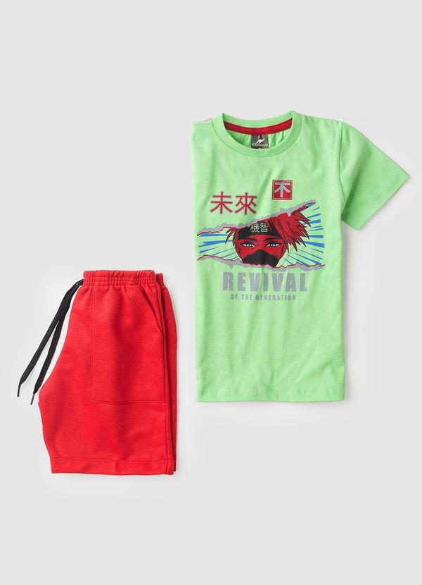 Rosa Azul - Conjunto Verão Cyber Ninja Kangulu Verde Lima 4