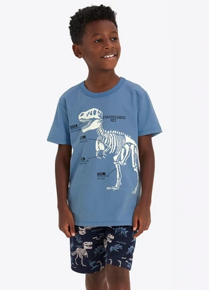 Rovi Kids - Conjunto Verão Menino Brilha no Escuro Azul - ROVI KIDS