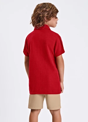 Trick Nick - Conjunto Verão Menino Camisa e Bermuda Vermelho - TRICK NICK