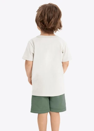 Rovi Kids - Conjunto Verão Menino com Relevo Bege - ROVI KIDS