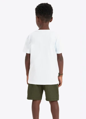 Rovi Kids - Conjunto Verão Menino com Relevo Branco - ROVI KIDS