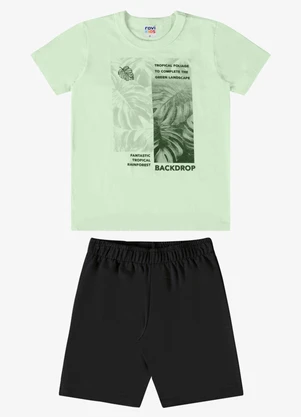 Rovi Kids - Conjunto Verão Menino com Relevo Verde - ROVI KIDS