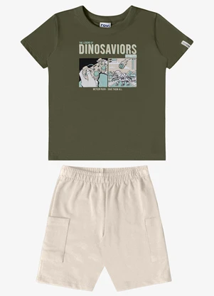 Rovi Kids - Conjunto Verão Menino Estampa com Gel Verde - ROVI KIDS