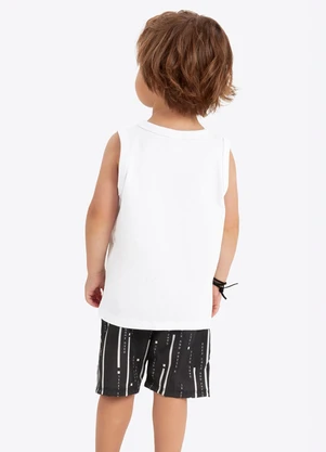 Rovi Kids - Conjunto Verão Menino Estampa em Gel Branco - ROVI KIDS