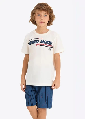 Rovi Kids - Conjunto Verão Menino Estampa Rotativa Bege - ROVI KIDS