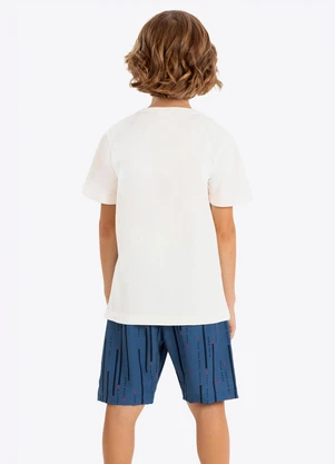 Rovi Kids - Conjunto Verão Menino Estampa Rotativa Bege - ROVI KIDS