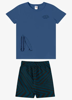 Rovi Kids - Conjunto Verão Menino Localizada Azul - ROVI KIDS