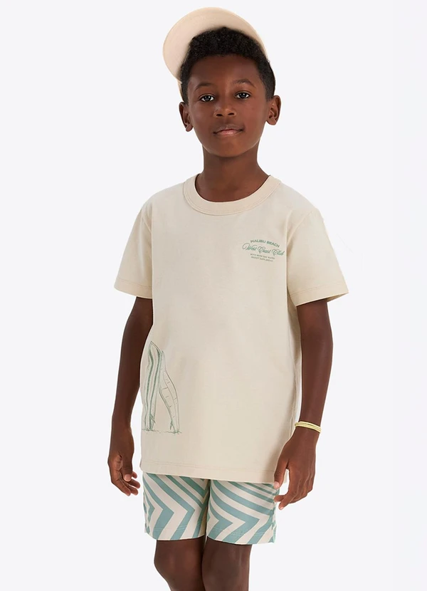 Rovi Kids - Conjunto Verão Menino Localizada Bege