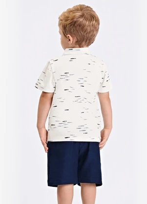 Trick Nick - Conjunto Verão Menino Polo com Bermuda Bege - TRICK NICK