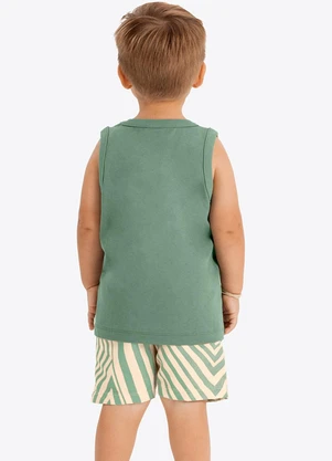 Rovi Kids - Conjunto Verão Menino Regata Verde - ROVI KIDS