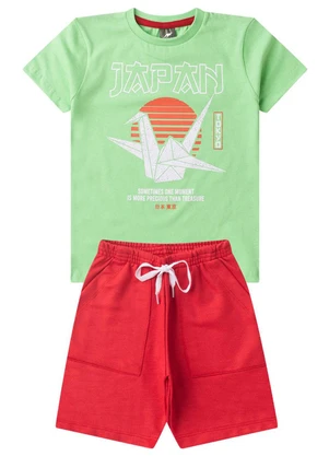 Rosa Azul - Conjunto Verão Origami Tokyo Kangulu Verde - ROSA AZUL