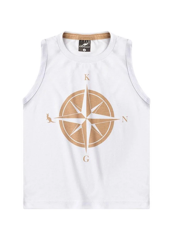 Rosa Azul - Conjunto  Verão Regata Bússola Kangulu  Branco 2