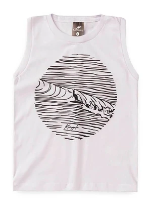 Rosa Azul - Conjunto Verão Regata Surf Kangulu Branco - ROSA AZUL