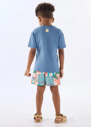 Up Baby - Conjunto Verão sem Fim Camiseta Short Azul - UP BABY