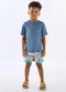 Up Baby - Conjunto Verão sem Fim Infantil Laranja - variação: Azul