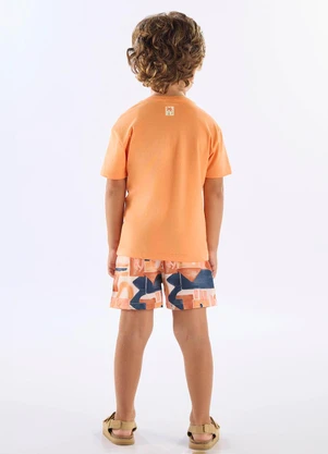 Up Baby - Conjunto Verão sem Fim Infantil Laranja - UP BABY