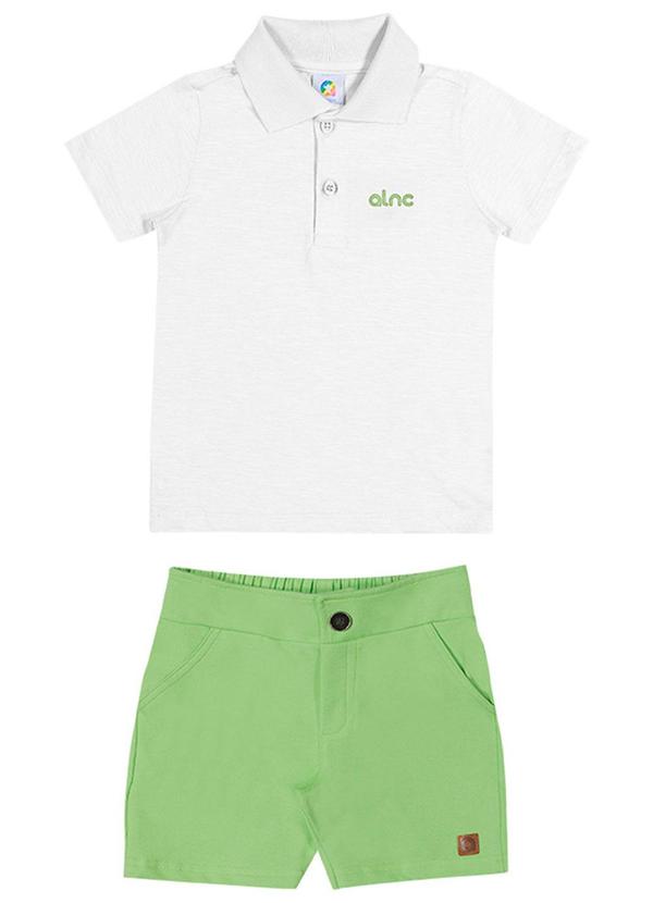 Alenice - Conjunto Verão Suave Menino Branco