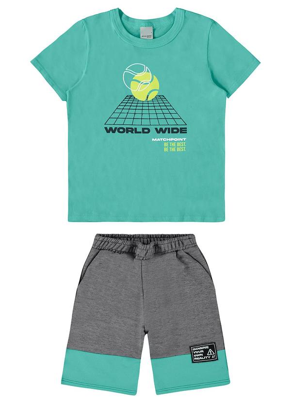 Malwee Kids - Conjunto Verde Água Matchpoint Menino