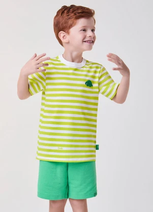 Bimbi - Conjunto Verde com Listras do Dino Verde - BIMBI