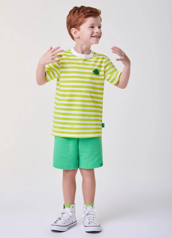 Bimbi - Conjunto Verde com Listras do Dino Verde 2