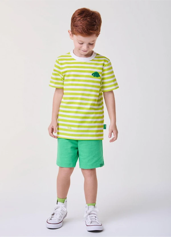 Bimbi - Conjunto Verde com Listras do Dino Verde 3