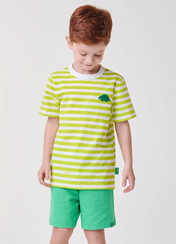 Bimbi - Conjunto Verde com Listras do Dino Verde 4